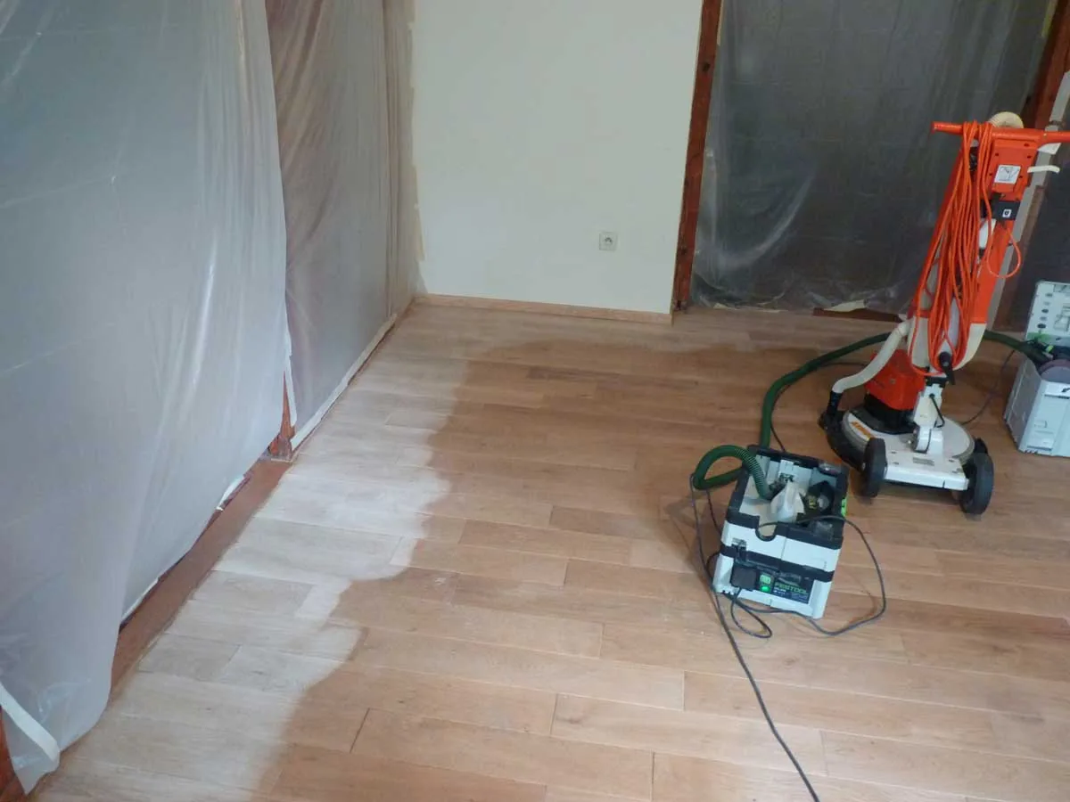 Parquet rénové par Agencement Klein